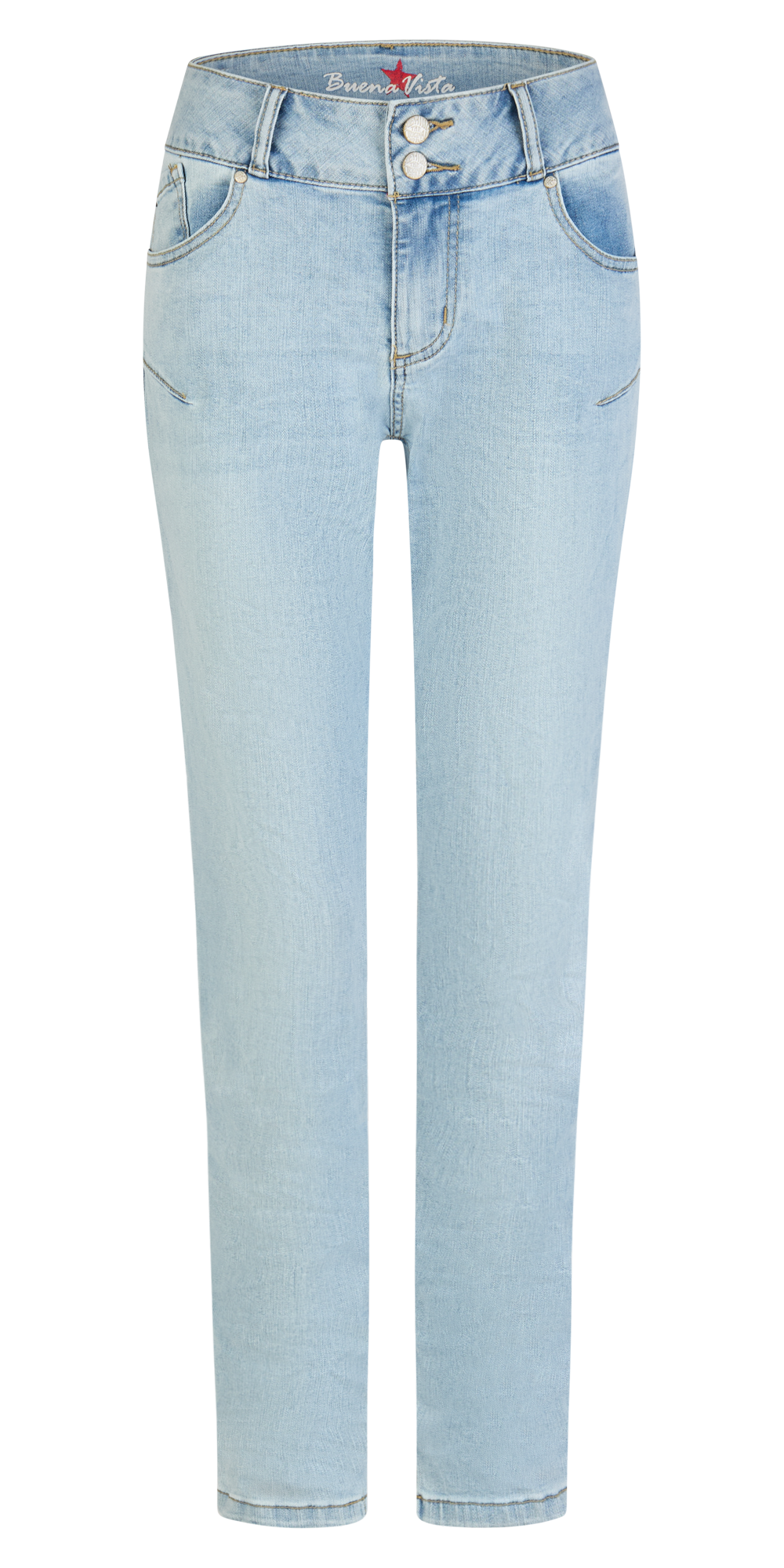 BUENA VISTA Tummyless - Powder Mist Stretch Denim - 2602 B5664 369 D.4272