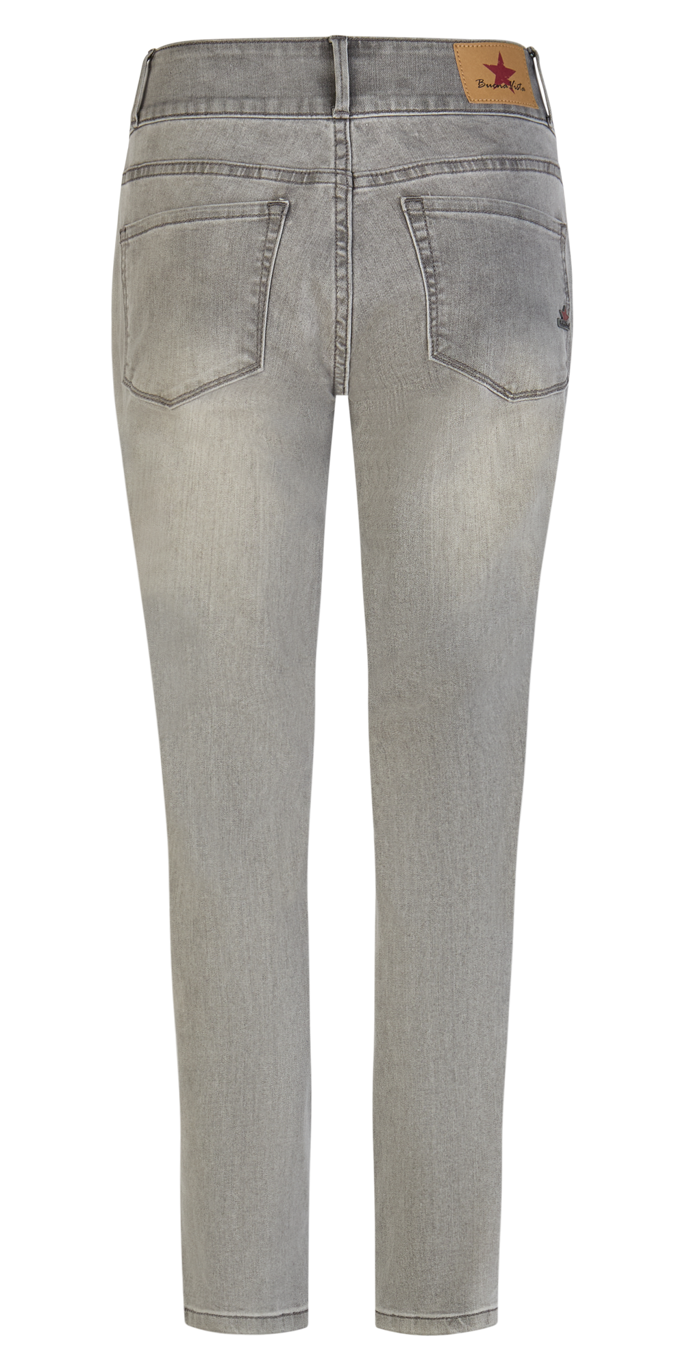 BUENA VISTA Tummyless Cropped - Stone Linen Grey - 2602 B5827 710.9010