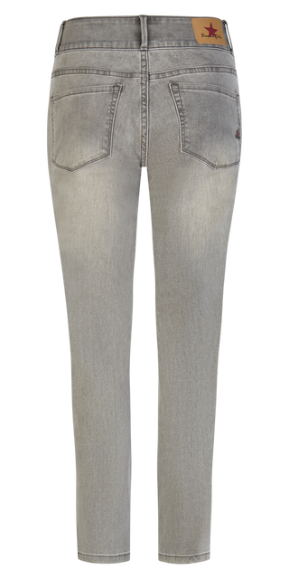 BUENA VISTA Tummyless Cropped - Stone Linen Grey - 2602 B5827 710.9010