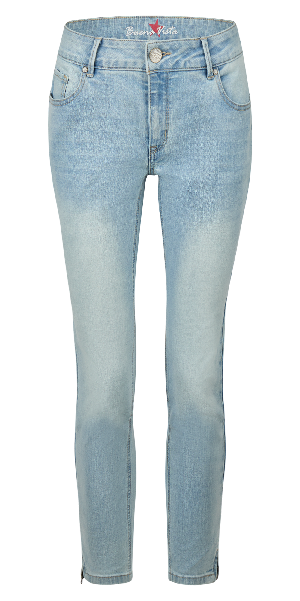 BUENA VISTA ITALY V 7/8 bleach denim 2603 B5311 368.4655 - Stretch Denim von Buena Vista