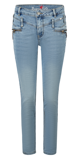 BUENA VISTA FLORIDA-Z 7/8 Stretch Denim - Coastal Sky Wash - 2603 B5828 355.6252