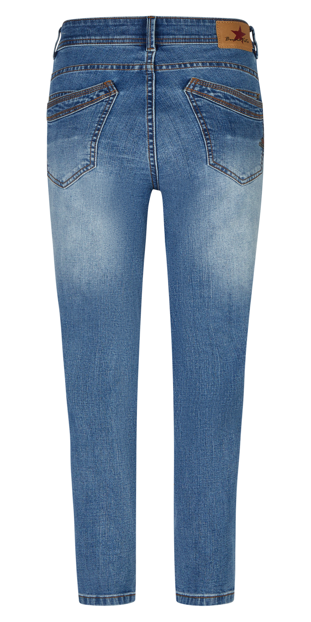 BUENA VISTA MALIBU-ZIP HIGH 7/8 mid stone 888 B5979 368.6808 - Stretch Denim