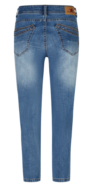 BUENA VISTA MALIBU-ZIP HIGH 7/8 mid stone 888 B5979 368.6808 - Stretch Denim