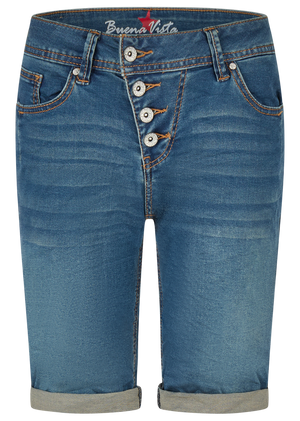 BUENA VISTA MALIBU SHORT dark stone 2604 B5025 102.4452 - Cozy Denim