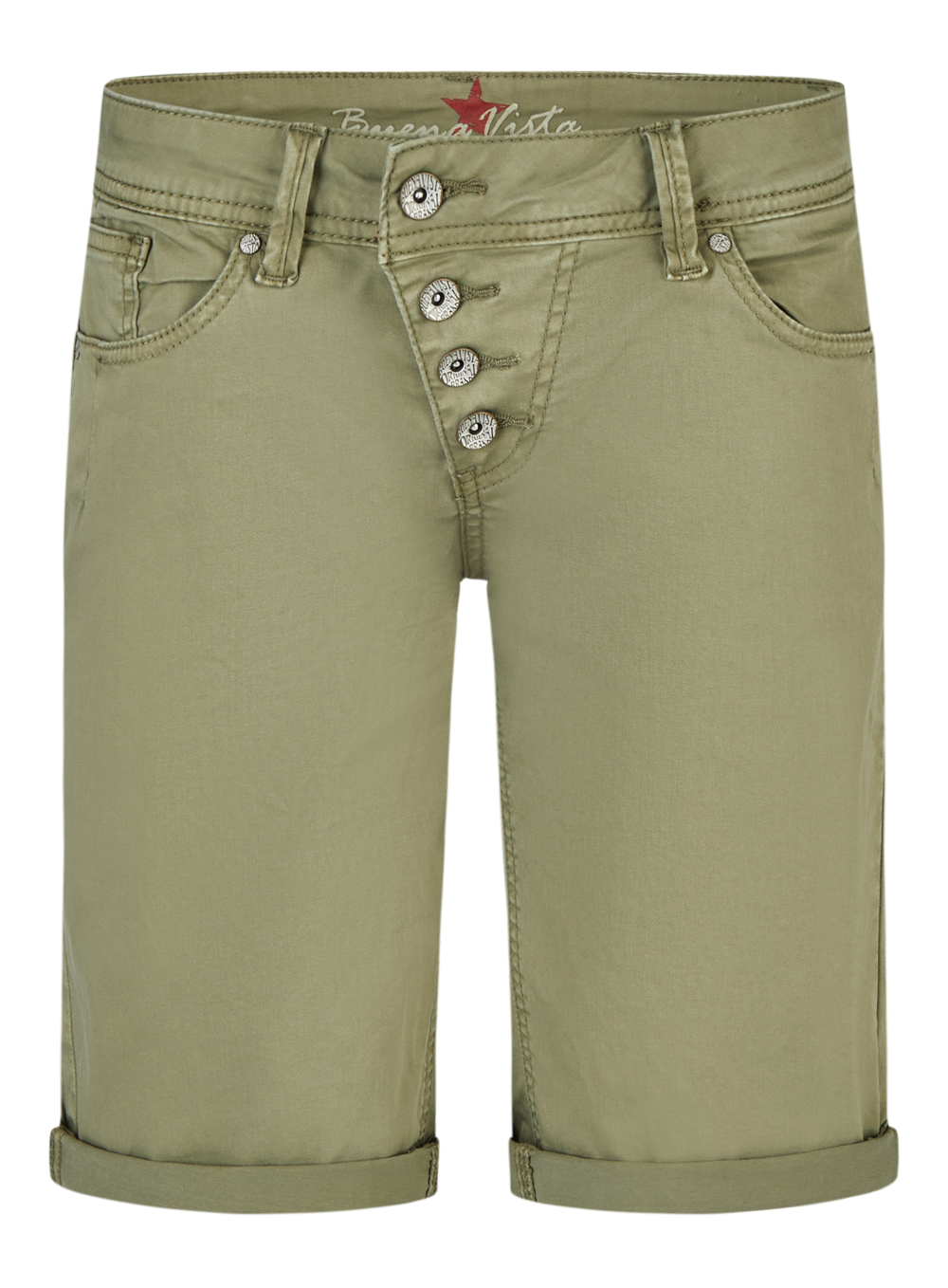 BUENA VISTA MALIBU SHORT aloe 2604 B5025 4003.7143 - Stretch Twill