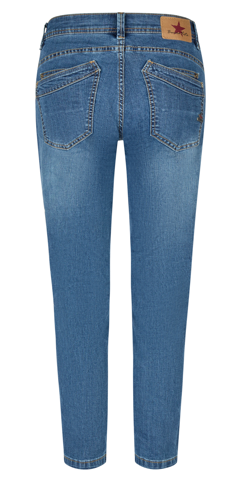 BUENA VISTA MALIBU CC 7/8 mid blue 2604 B5716 417.7414 - Stretch Denim