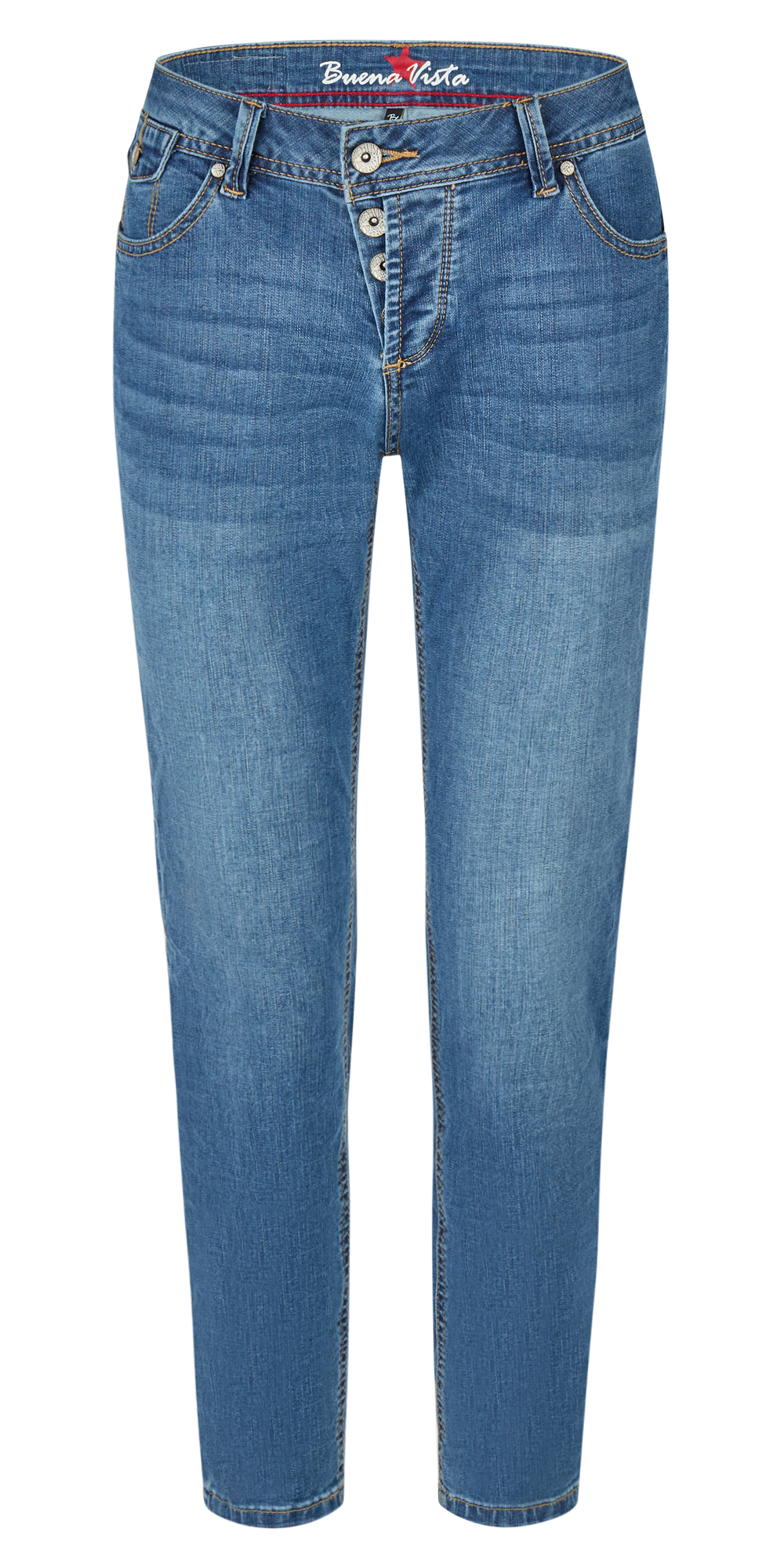 BUENA VISTA MALIBU CC 7/8 mid blue 2604 B5716 417.7414 - Stretch Denim