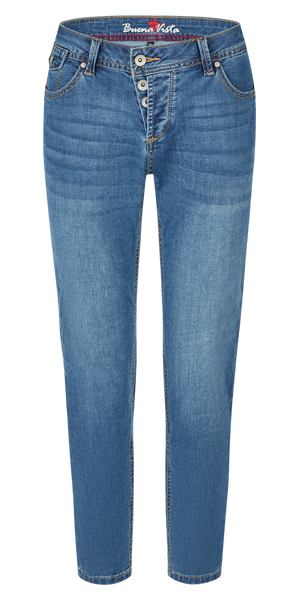 BUENA VISTA MALIBU CC 7/8 mid blue 2604 B5716 417.7414 - Stretch Denim