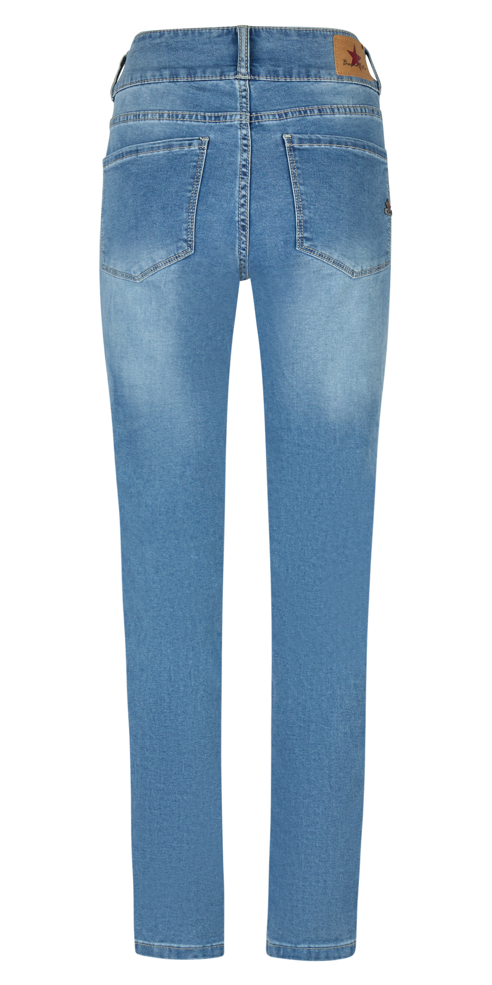 BUENA VISTA TUMMYLESS CROPPED charming blue 2604 B5827 102.8565 - Cozy Denim