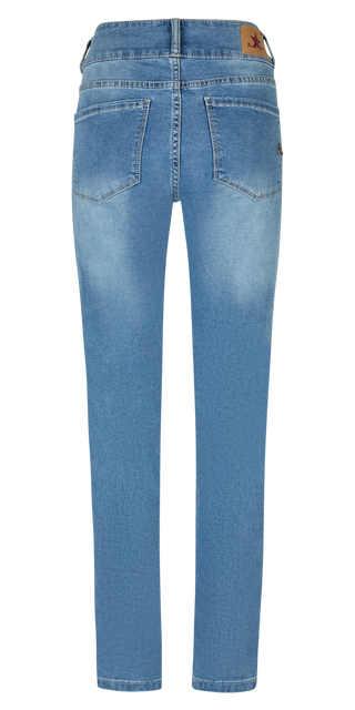 BUENA VISTA TUMMYLESS CROPPED charming blue 2604 B5827 102.8565 - Cozy Denim