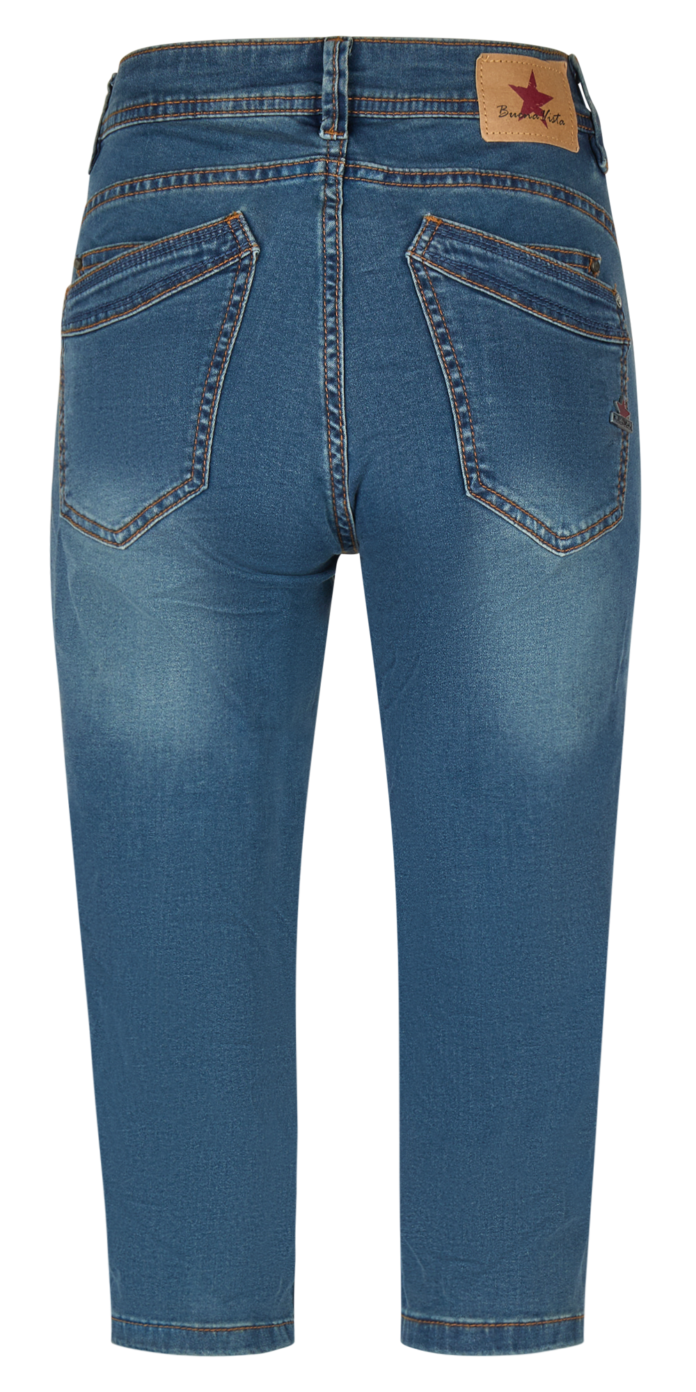 BUENA VISTA MALIBU-ZIP HIGH CAPRI dark stone 2604 B5990 102.4452 - Cozy Denim