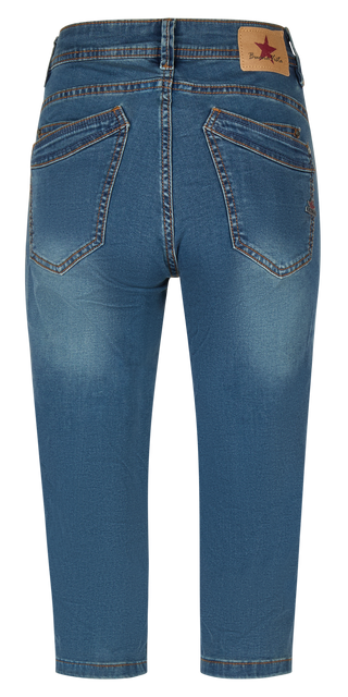 BUENA VISTA MALIBU-ZIP HIGH CAPRI dark stone 2604 B5990 102.4452 - Cozy Denim