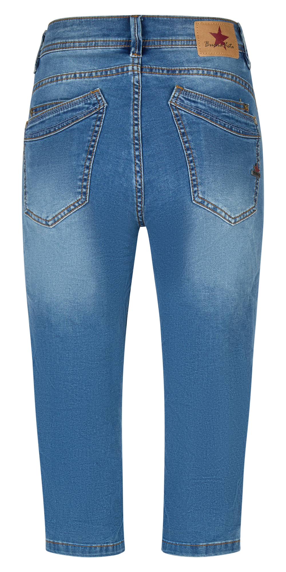 BUENA VISTA MALIBU-ZIP HIGH CAPRI mid stone 2604 B5990 102.9416 - Cozy Denim
