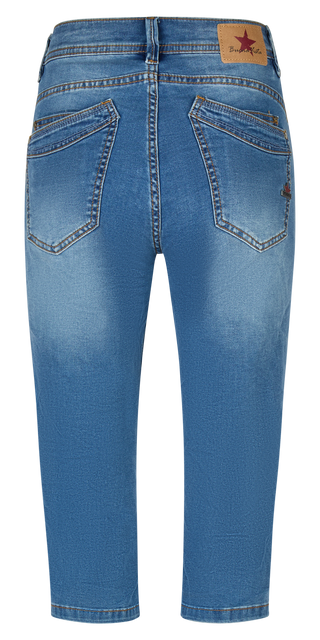 BUENA VISTA MALIBU-ZIP HIGH CAPRI mid stone 2604 B5990 102.9416 - Cozy Denim