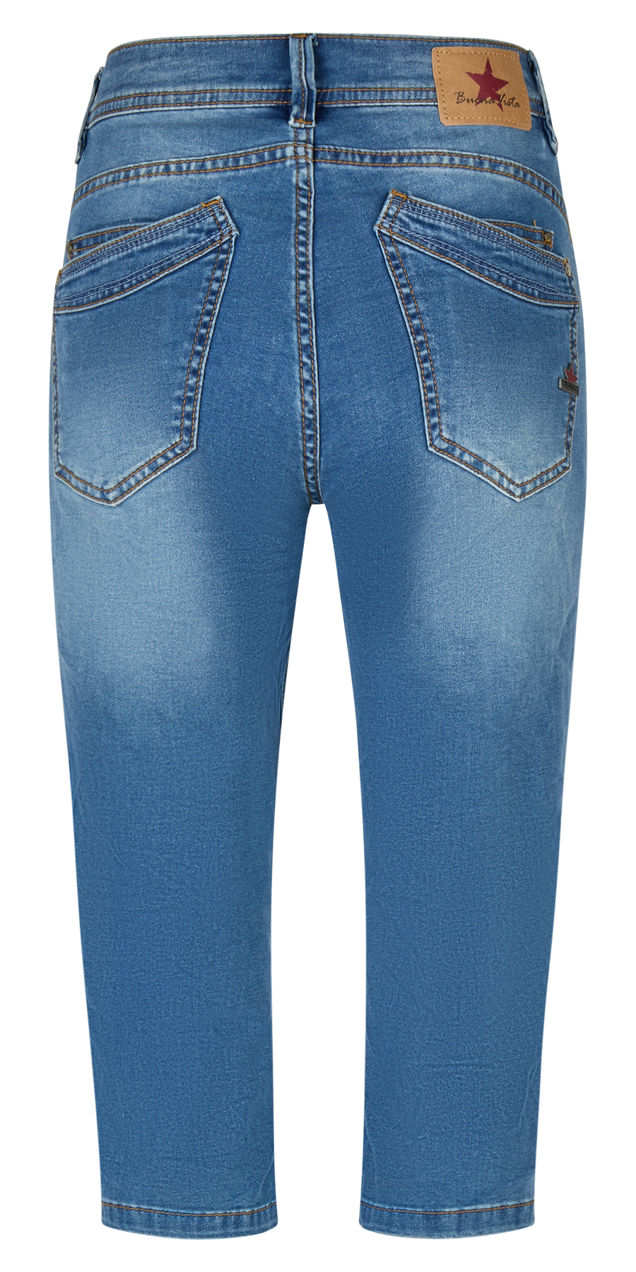 BUENA VISTA MALIBU-ZIP HIGH CAPRI mid stone 2604 B5990 102.9416 - Cozy Denim