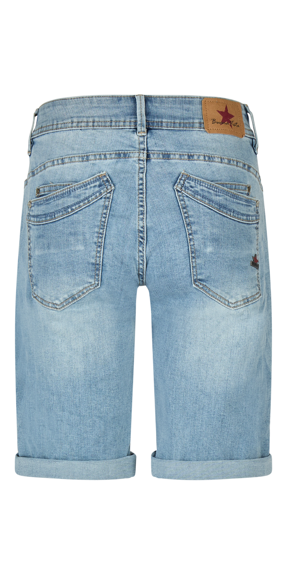 BUENA VISTA MALIBU TS SHORT light destroyed 2604 B5993 369 D.7972 - Stretch Denim