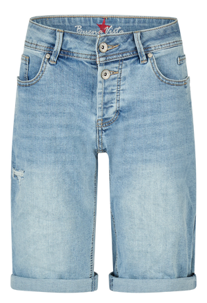 BUENA VISTA MALIBU TS SHORT light destroyed 2604 B5993 369 D.7972 - Stretch Denim