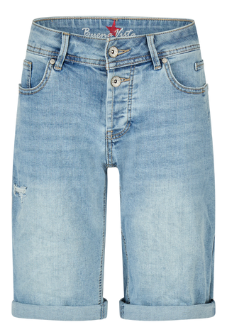 BUENA VISTA MALIBU TS SHORT light destroyed 2604 B5993 369 D.7972 - Stretch Denim