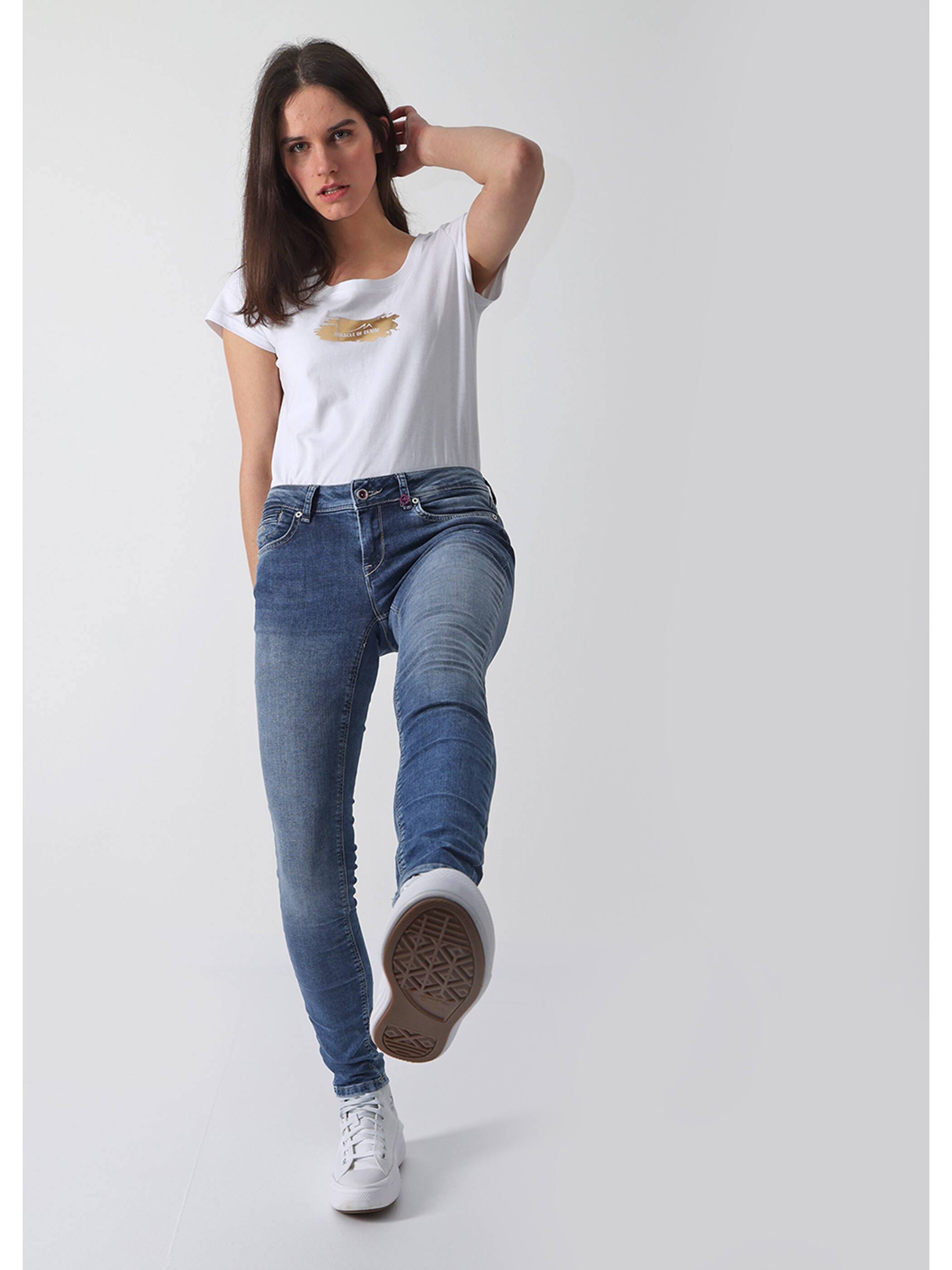 MOD JEANS Monika Slim Jeans - Ocean Drift Blue - SP23-2045.2793 von MOD Jeans