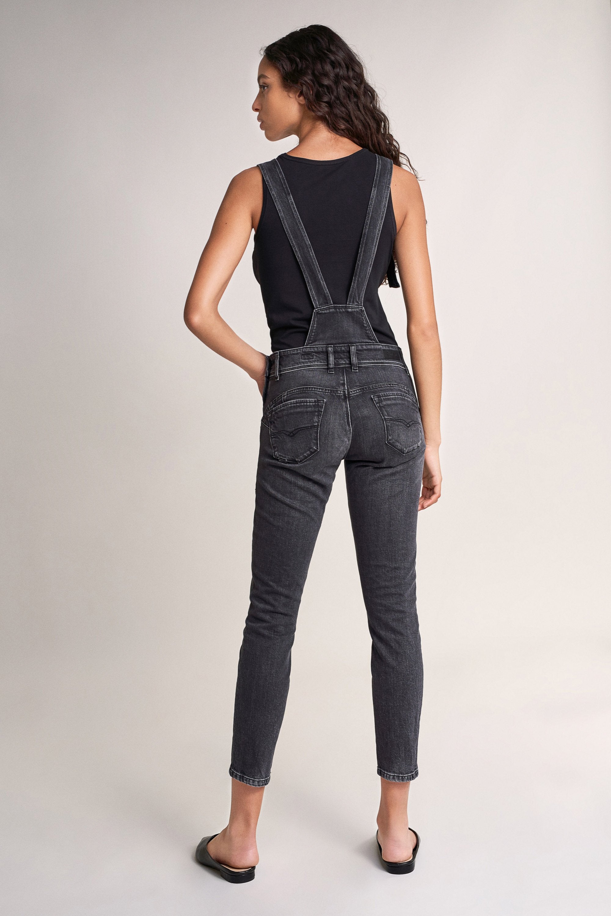 SALSA Wonder Push Up Latzhose - Smoky Slate Blue - 123892.0000 von Salsa