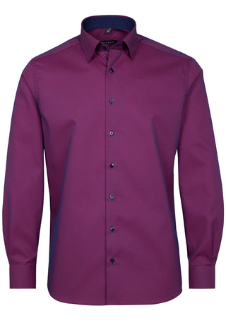 ETERNA COMFORT FIT Langarm Hemd - Midnight Berry - 3058-55-E12X