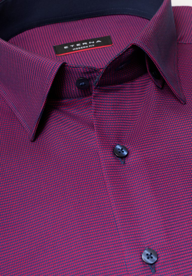 ETERNA COMFORT FIT Langarm Hemd - Midnight Berry - 3058-55-E12X