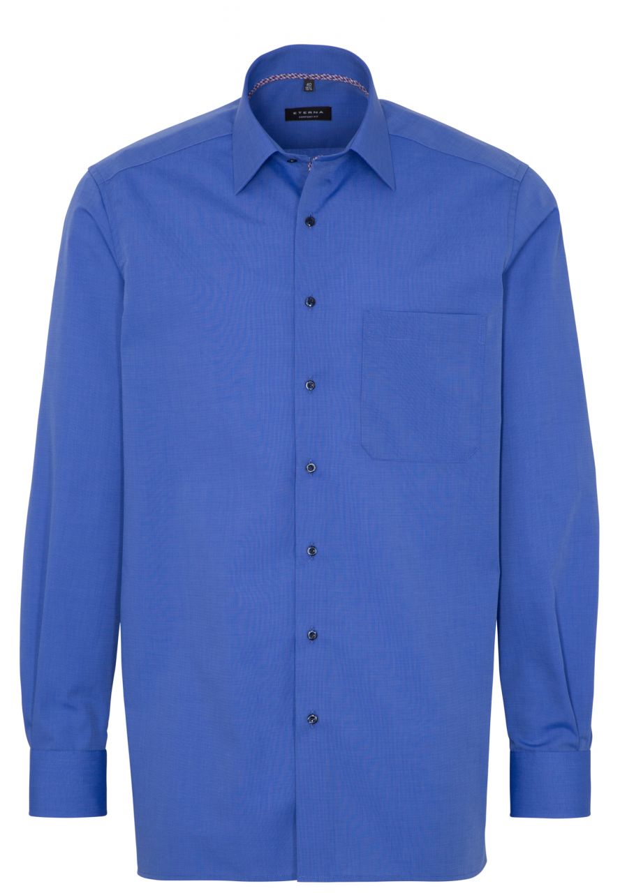 ETERNA COMFORT FIT Langarm Hemd - Ocean Horizon Blue - 3072-16-E18E