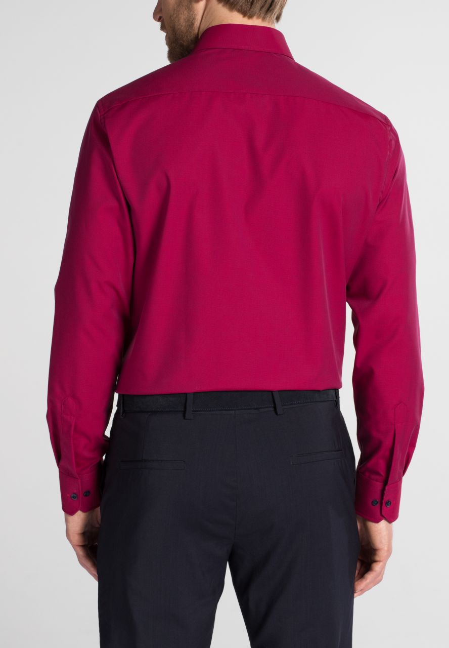 ETERNA MODERN FIT Langarm Hemd - Berry Noir Red - 3072-56-X19P von Eterna
