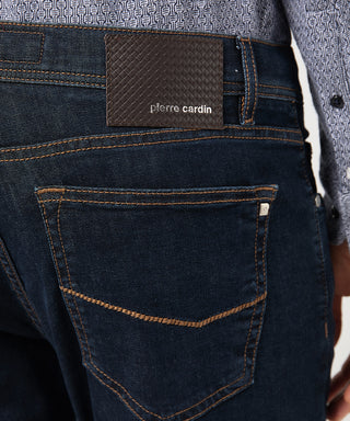 PIERRE CARDIN LYON Tapered Jeans - Midnight Rinse Blue - 30915 7701.02