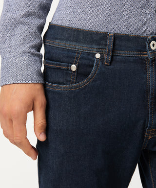 PIERRE CARDIN LYON Tapered Jeans - Midnight Rinse Blue - 30915 7701.02