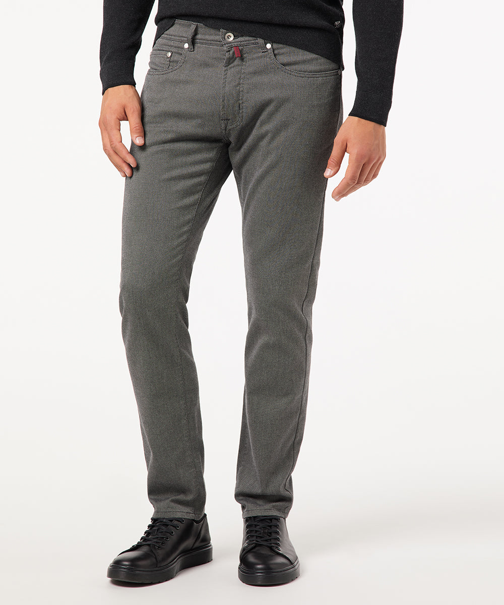 PIERRE CARDIN LYON Hose - Charcoal Houndstooth - 30917 4731.82