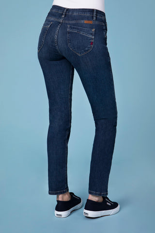 BLUE FIRE Nancy Slim-Fit Jeans - Deep Twilight Blue - 1001.241