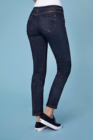 BLUE FIRE Nancy Slim-Fit Jeans - Deep Midnight Indigo - 1001.251