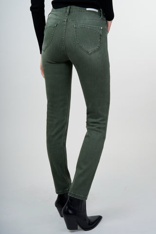 BLUE FIRE Nancy Slim-Jeans - Moss Olive - 1001.4189