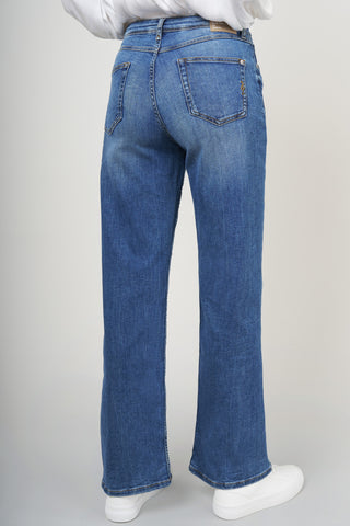 BLUE FIRE Judy Wide Leg Jeans - Coastal Stone Blue - 1156.261