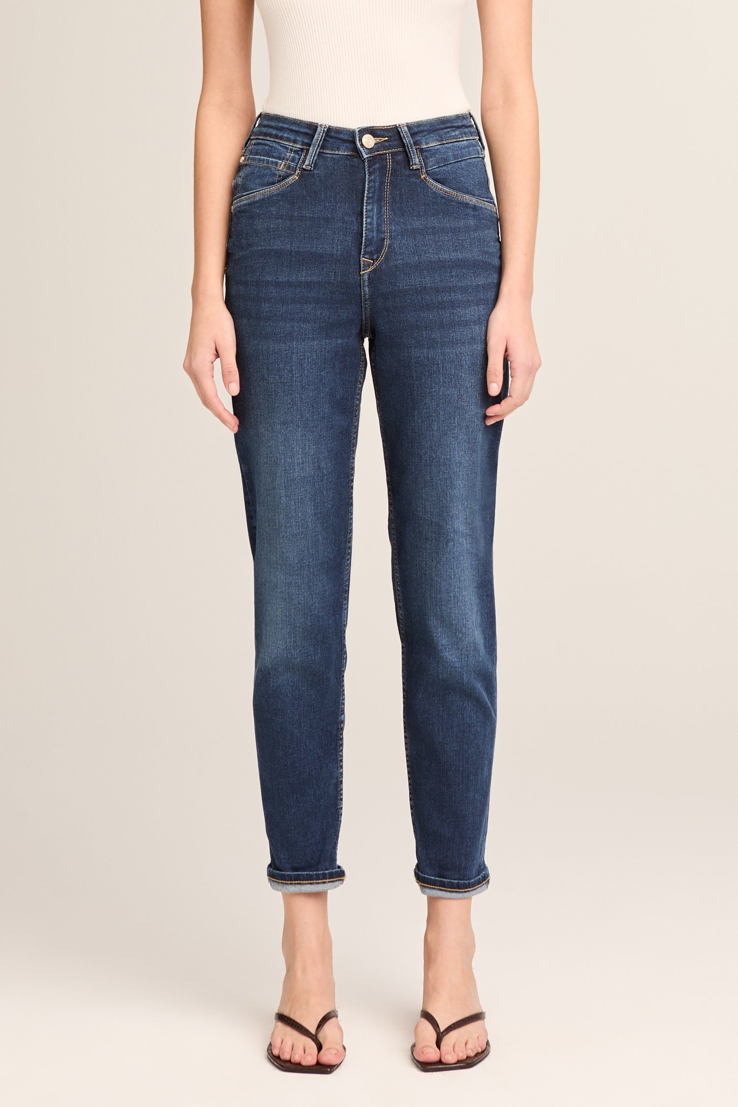 BLUE FIRE Fiona Carrot Jeans - Midnight Atlantic Blue - 1164.266