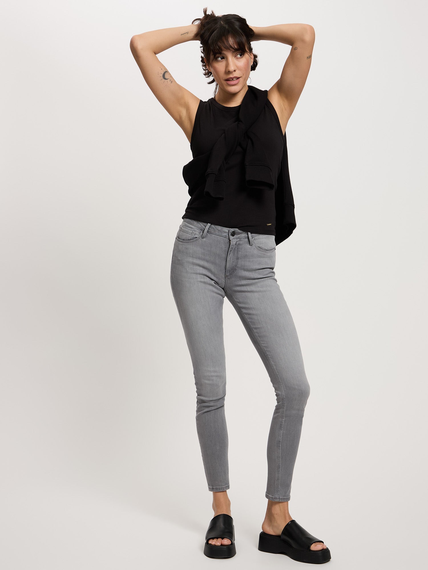 CROSS JEANS Alan Jeans - Silver Mist Grey - N497-318 von Cross Jeans