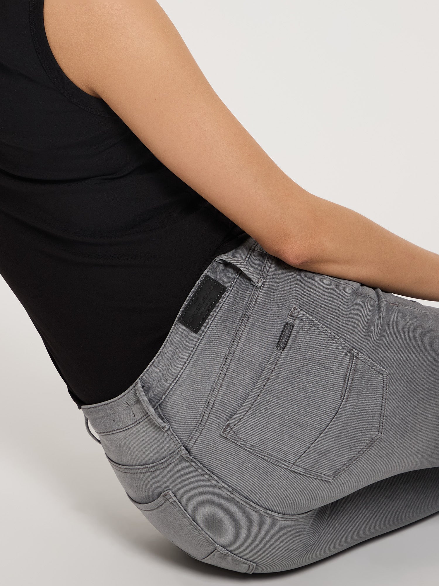 CROSS JEANS Alan Jeans - Silver Mist Grey - N497-318 von Cross Jeans