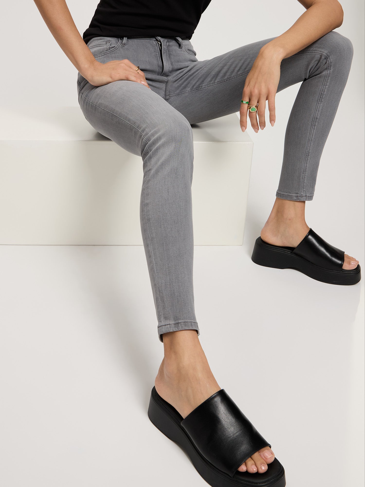 CROSS JEANS Alan Jeans - Silver Mist Grey - N497-318 von Cross Jeans