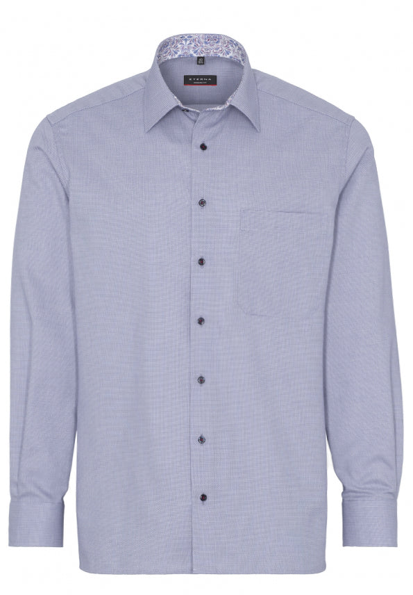 ETERNA MODERN FIT Langarm Hemd - Sky Chambray Blue - 3270-12-X15V