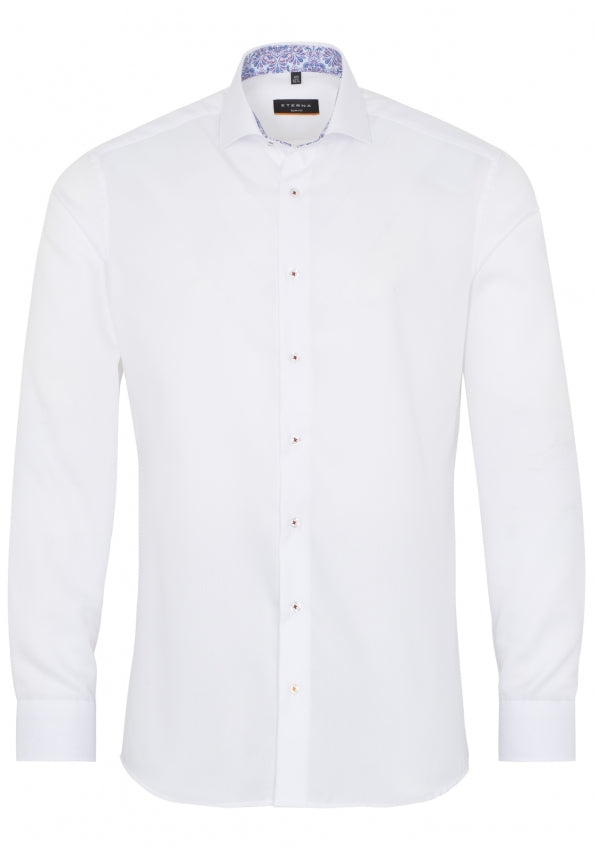 ETERNA SLIM FIT Langarm Hemd - Frosted Porcelain White - 3270-00-F142