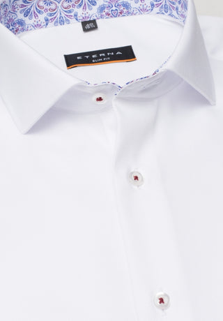 ETERNA SLIM FIT Langarm Hemd - Frosted Porcelain White - 3270-00-F142