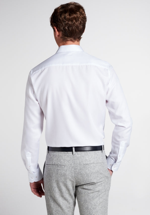 ETERNA SLIM FIT Langarm Hemd - Frosted Porcelain White - 3270-00-F142 von Eterna