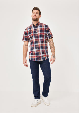 PADDOCKS Kurzarm Hemd Button Down - Cranberry Harbor Check - 33026 7465.1402