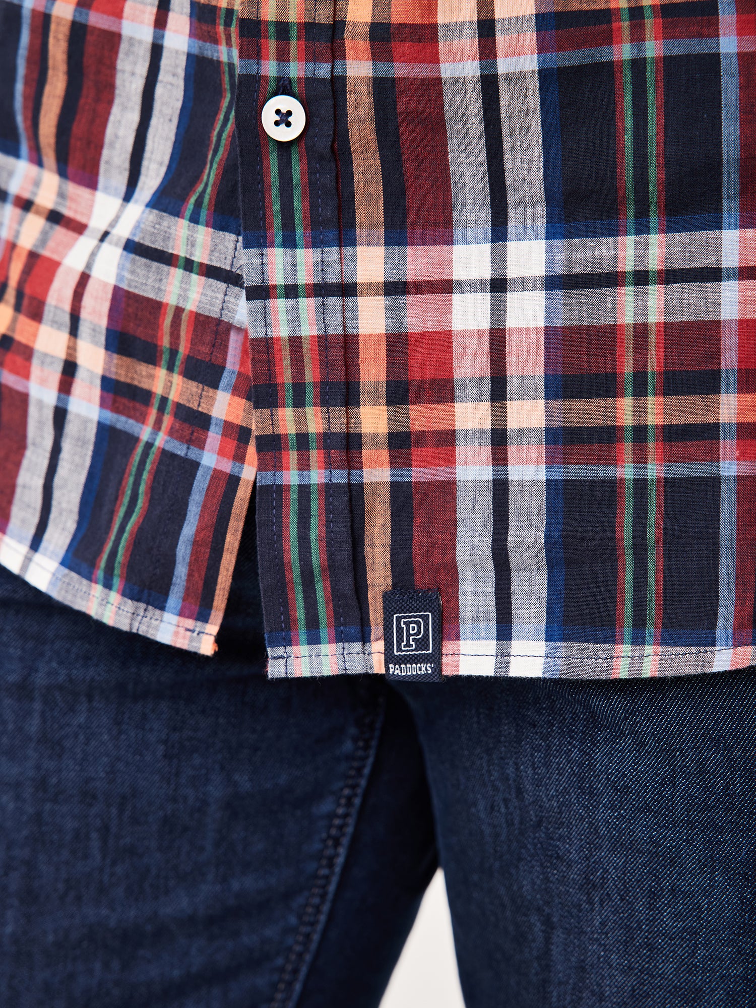 PADDOCKS Kurzarm Hemd Button Down - Cranberry Harbor Check - 33026 7465.1402 von Paddocks