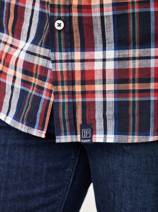 PADDOCKS Kurzarm Hemd Button Down - Cranberry Harbor Check - 33026 7465.1402
