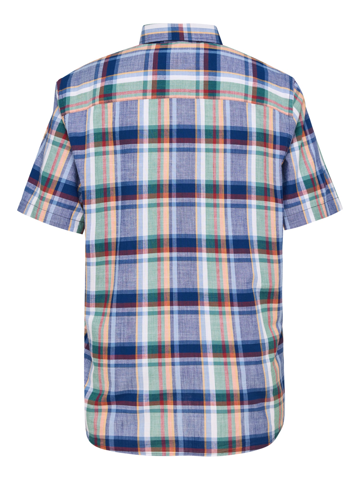 PADDOCKS Kurzarm Hemd Button Down - Harbor Patchwork Blue - 33026 7465.2610