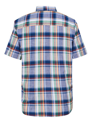 PADDOCKS Kurzarm Hemd Button Down - Harbor Patchwork Blue - 33026 7465.2610