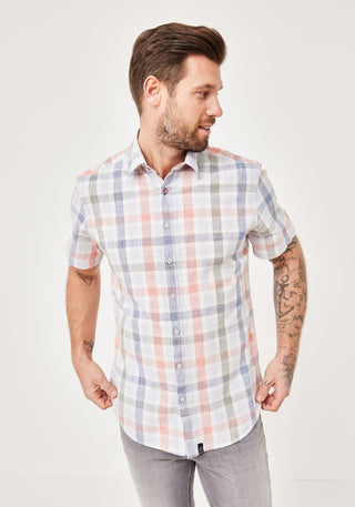 PADDOCKS Kurzarm Hemd Kent - Misty Harbor Plaid - 33027 7466.0637