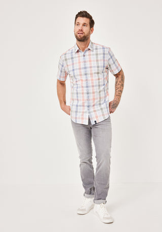 PADDOCKS Kurzarm Hemd Kent - Misty Harbor Plaid - 33027 7466.0637